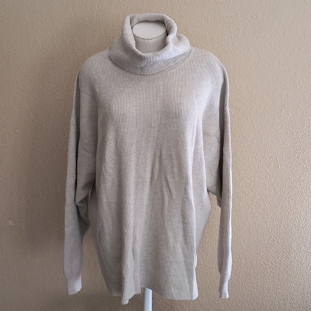 Free People Chunky Rib-knit Tunic Size L